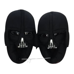 Darth Vadar Star Wars Boy's NEW w/Tags Black Slippers - Size 4/5